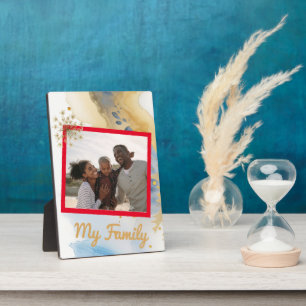 Photo La plaque de ma famille Tabletop est 5x7 avec l'Ea