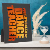 Photo La plus grande plaque d'enseignant de danse du mon (Côté)