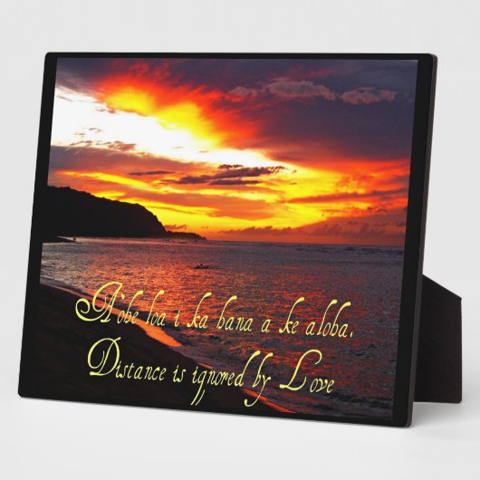 Photo La sagesse hawaïenne Plaque chrétienne (Côté)