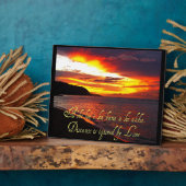 Photo La sagesse hawaïenne Plaque chrétienne (Côté)