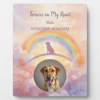 Photo Labrador Rainbow Bridge Memorial Plaque Watercolor
