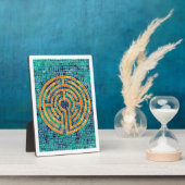 Photo LABYRINTH II 5x7 Plaque à l'Easel - Blanc (Côté)