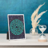 Photo LABYRINTH III 5x7 Plaque à l'Easel - Blanc (Côté)