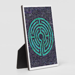 Photo LABYRINTH III 5x7 Plaque à l'Easel - Blanc