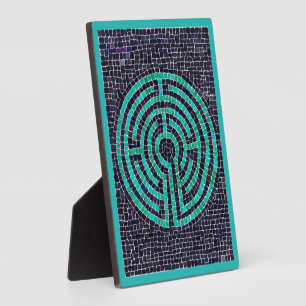 Photo LABYRINTH III 5x7 Plaque avec Eau - Turquoise