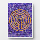 Photo LABYRINTH MOSAIC 5x7 Plaque avec Easel - Blanc (Devant)