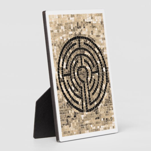 Photo LABYRINTH V 5x7 Plaque avec Easel - Blanc (Côté)