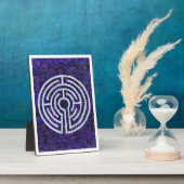 Photo LABYRINTH VIII 5x7 Plaque à l'Easel - Blanc (Côté)