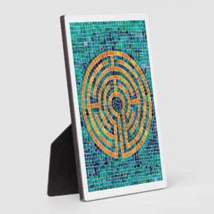 Photo LABYRINTHE II Plaque 5x7 avec chevalet - Blanc