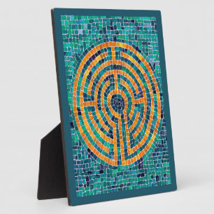 Photo LABYRINTHE II Plaque 8x10 avec chevalet - Vert