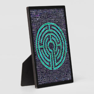 Photo LABYRINTHE III Plaque avec chevalet 5x7 - Noir
