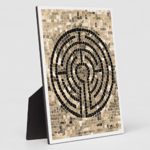 Photo LABYRINTHE V Plaque avec chevalet 8x10 - Blanc