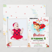 Photo Ladybug 1ère invitation anniversaire Soirée  (Devant / Derrière)