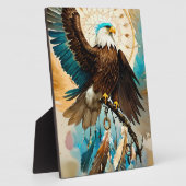 Photo L'aigle Dreamcatcher | Plaque de table (Côté)