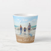 Photo Latte Mug Offrez vos photos et votre texte (Devant)