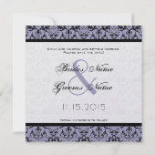 Photo Lavande & Noir Chandelier Faire-Part de Save (Dos)