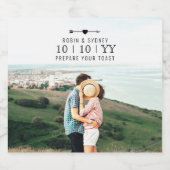 Photo légère | Enregistrer La Date | Étiquette de (Étiquettes simples)