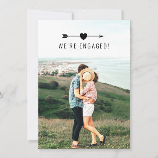 Photo légère | FAIRE-PART FIANÇAILLES