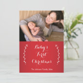 Photo Les premières cartes de Noël du bébé (Debout devant)