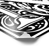 Photo LETTRE M MONOGRAPHIQUE Alphabet Floral Impression (Coin)