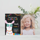Photo Llama Fun Llama Invitations Anniversaire (Debout devant)
