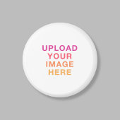 Photo Logo Business Simple Template White Magneet