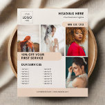 Photo Logo Circulaire de marketing d'entreprise<br><div class="desc">Découvrez notre prospectus d'affaires captivant ! Avec de l'espace pour quatre photos captivantes, vous pouvez présenter vos produits ou services dans le style. Mettez en surbrillance vos offres spéciales avec un texte en gras pour vous assurer qu'elles se démarquent et n'oubliez pas d'inclure une liste complète de vos services. Préparez-vous...</div>