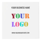 Photo Logo personnalisé Code QR Code Modèle de cube prom (Devant)