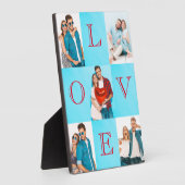 Photo Love Script Personnalisé Couple Photos Plaque (Côté)