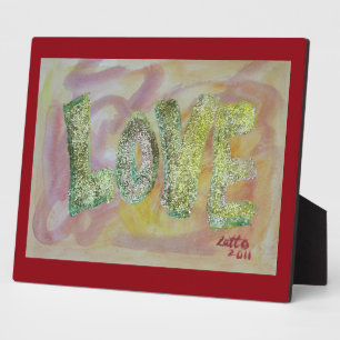 Photo Love Summer Glow Peinture Poème Plaque