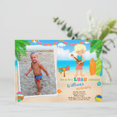 Photo Luau invitation d'anniversaire Hawaii (Debout devant)