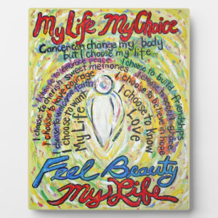 Photo Ma vie, mon choix Plaque de peinture d'ange blanc