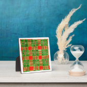 Photo MAC GREGOR TARTAN Carré Plaque avec Easel (Insitu)