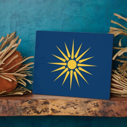 Photo Macedonia Flag Plaque (Côté)