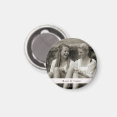 Photo Magnet avec votre texte (Recto/Verso)