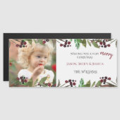 Photo Magnet Folithe & Berries de Noël (Devant / Derrière)