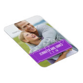 Photo Magnet Réservez la date violet (Côté Droit)