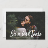 Photo Magnet Save the Date Wedding Invitation (Recto)