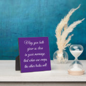 Photo Magnifique Mariage Dit Plaque Tabletop (Insitu)
