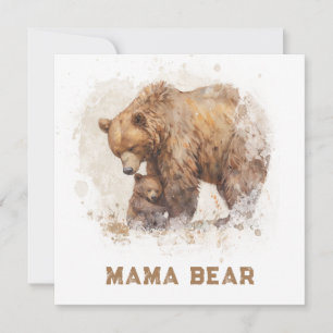 *~* Photo MAMA BEAR Ap72 Carte Fête des Mères Appa