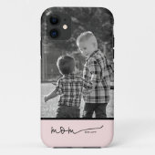 Photo Maman Script Coque-Mate coque iphone (Dos)
