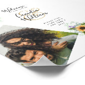PHOTO Mariage Affiche de bienvenue Sunflowers Wist (Coin)