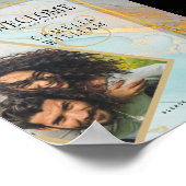 PHOTO MARIAGE AFFICHE DE BIENVENUE Verre de mer Tu (Coin)