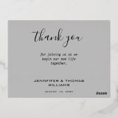 Photo mariage avec cadre vert simple Carte (Verso)