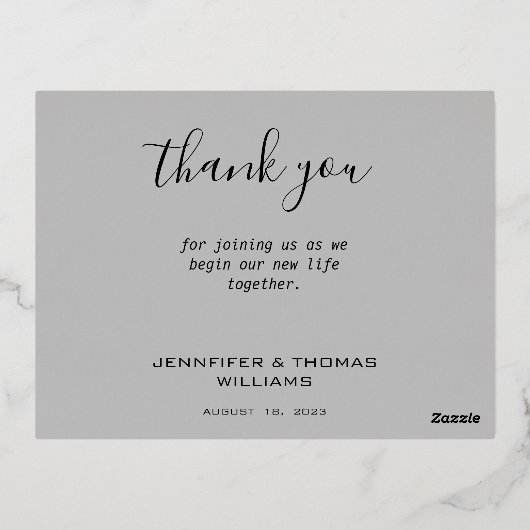 Photo mariage avec cadre vert simple Carte (Verso)