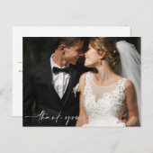 Photo mariage Carte de remerciements (Devant / Derrière)