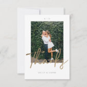 Photo Mariage de script de brosse Merci moderne (Devant)