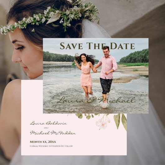 Photo Mariage Faire-Part de Date de Mariage