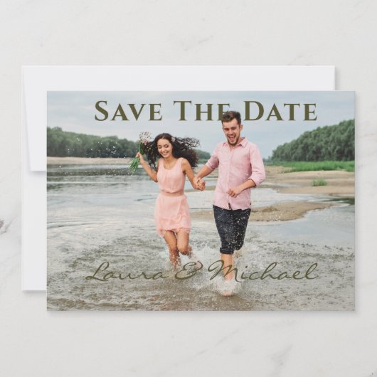 Photo Mariage Faire-Part de Date de Mariage (Devant)