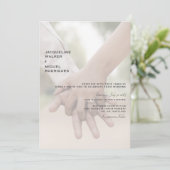 Photo Mariage Hands Invitation moderne (Debout devant)